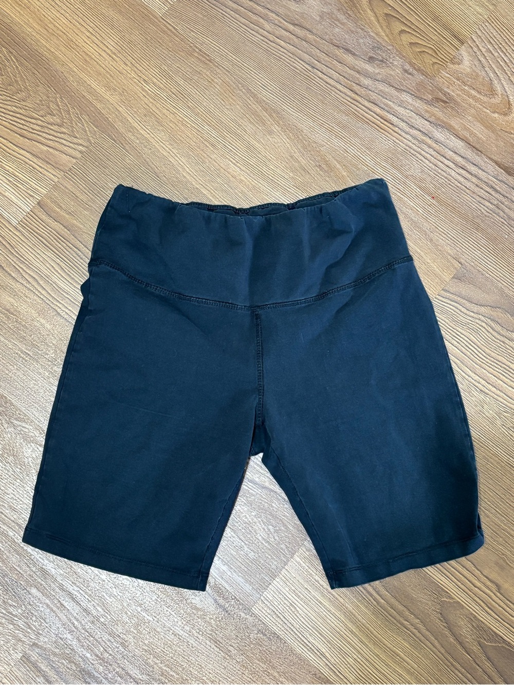 One Step Ahead Black High-Waist Bike Shorts